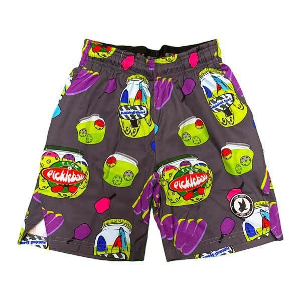 Boys Black & Multi Pickleball Jar Short - Image 4