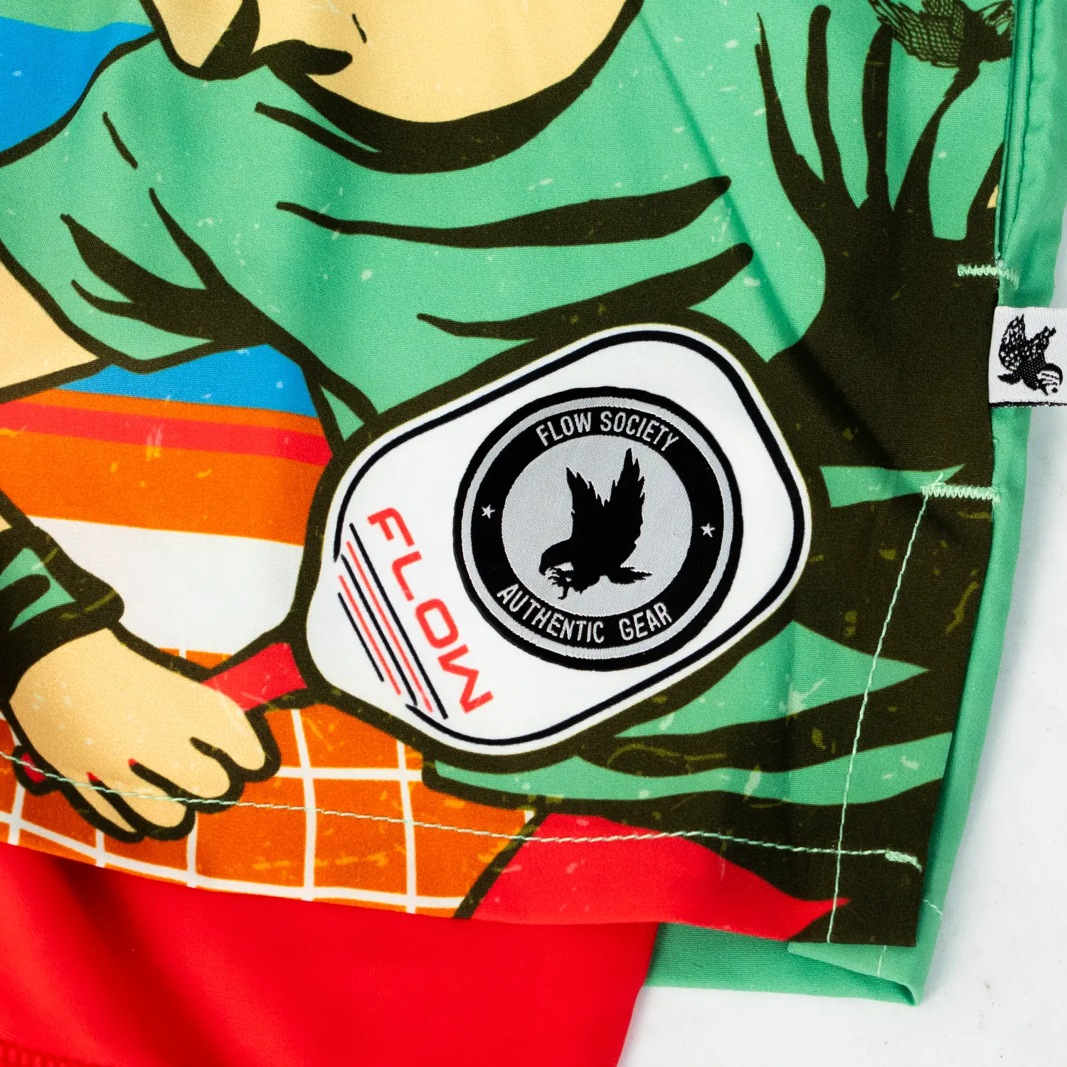 Mens 2-1 Compression Retro Paddle 7" Shorts - Image 3